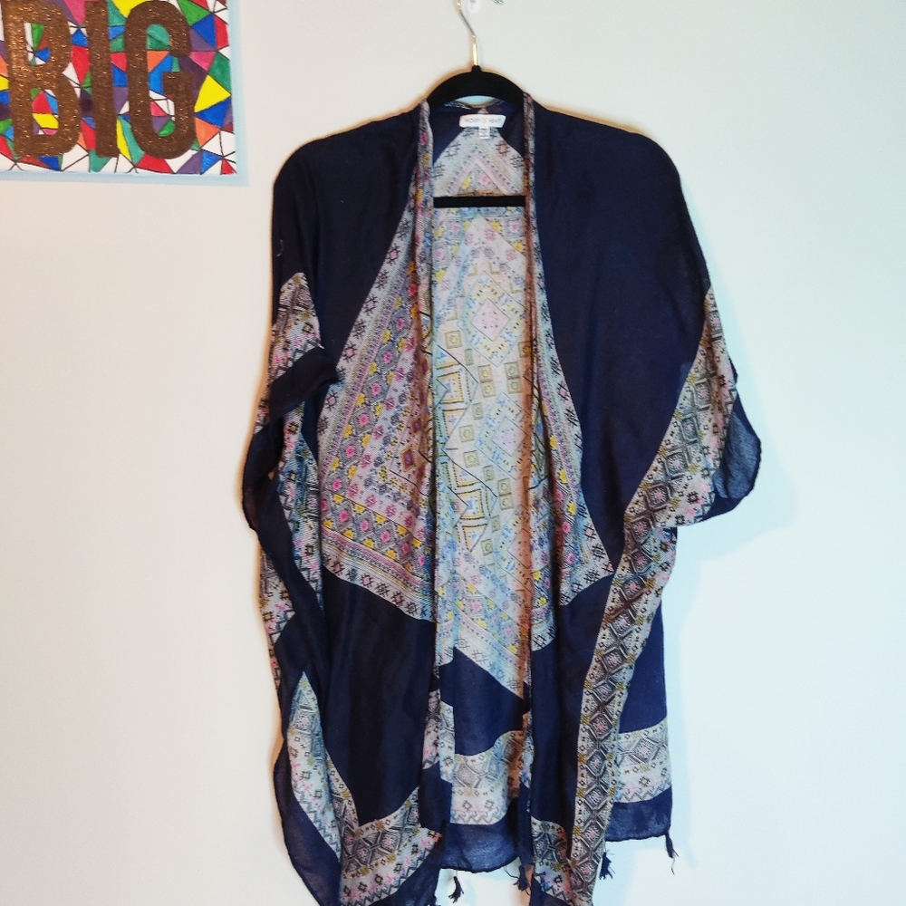 Woven heart cape
